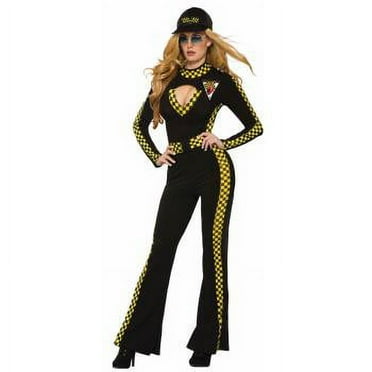 RACE CAR JUMPSUIT - YELLOW/BLA