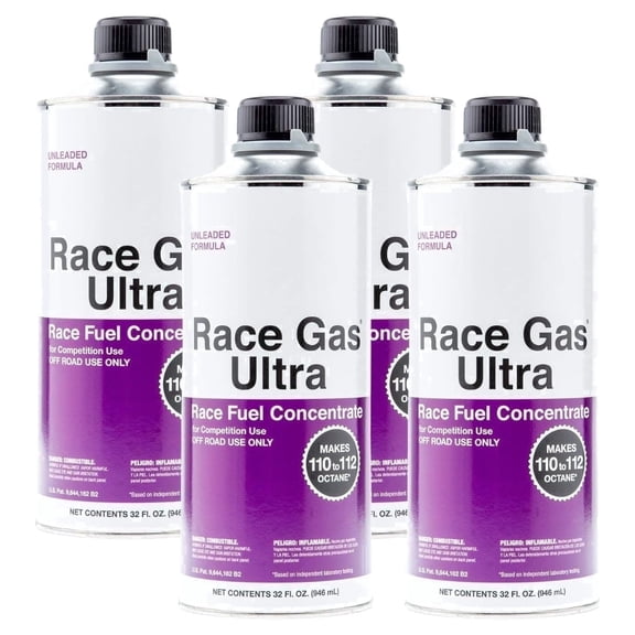 RaceGas Ultra Octane Booster Additive, 32 oz, 4 Pack