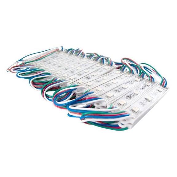 RACE SPORT RS-POD5050-15FT-RGB 15Ft 30-Module 5050 Led Pod Strip Light Kit