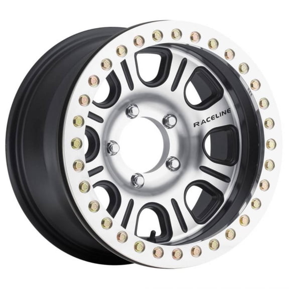 RACELINE MONSTER RT 17X8.5 8X165.1 -6ET 125.2CB BLACK MACHINED FACE WHEEL