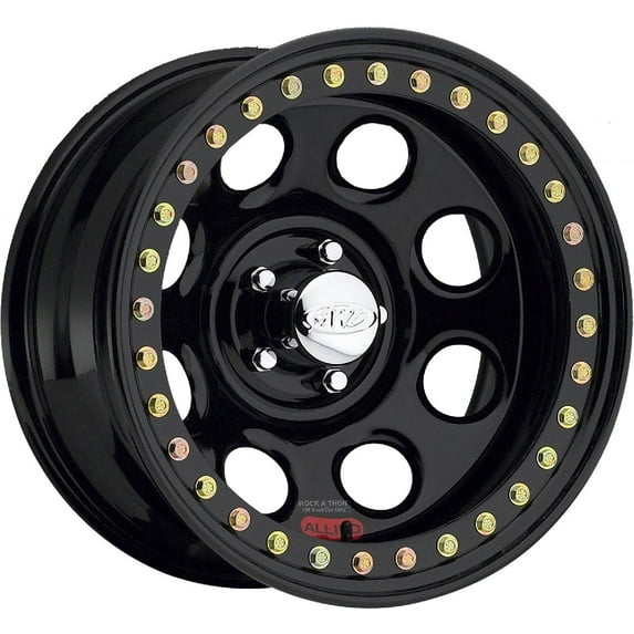 RACELINE ROCK 8 ROCK A THON 17X9.5 8X165.1 FALSE BLACK WHEEL