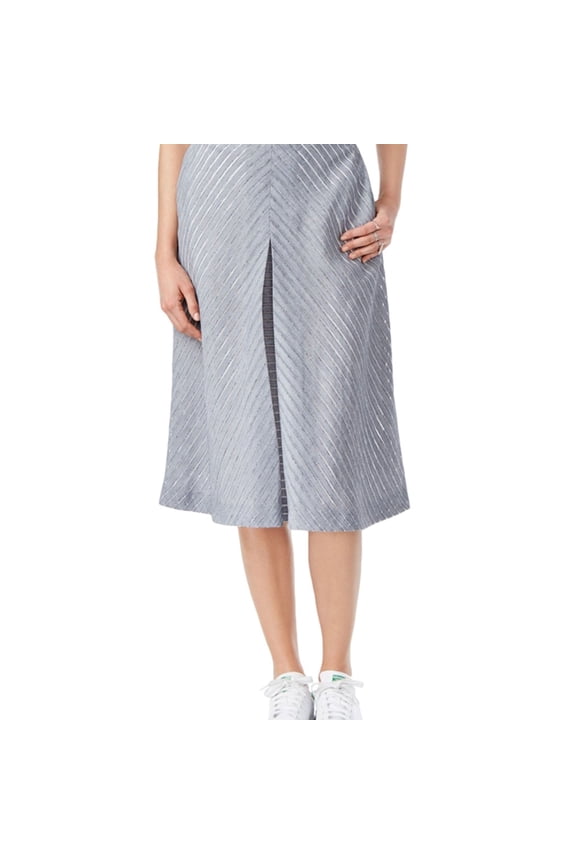 Rachel Roy Womens Pleated A-line Skirt, Blue, 8