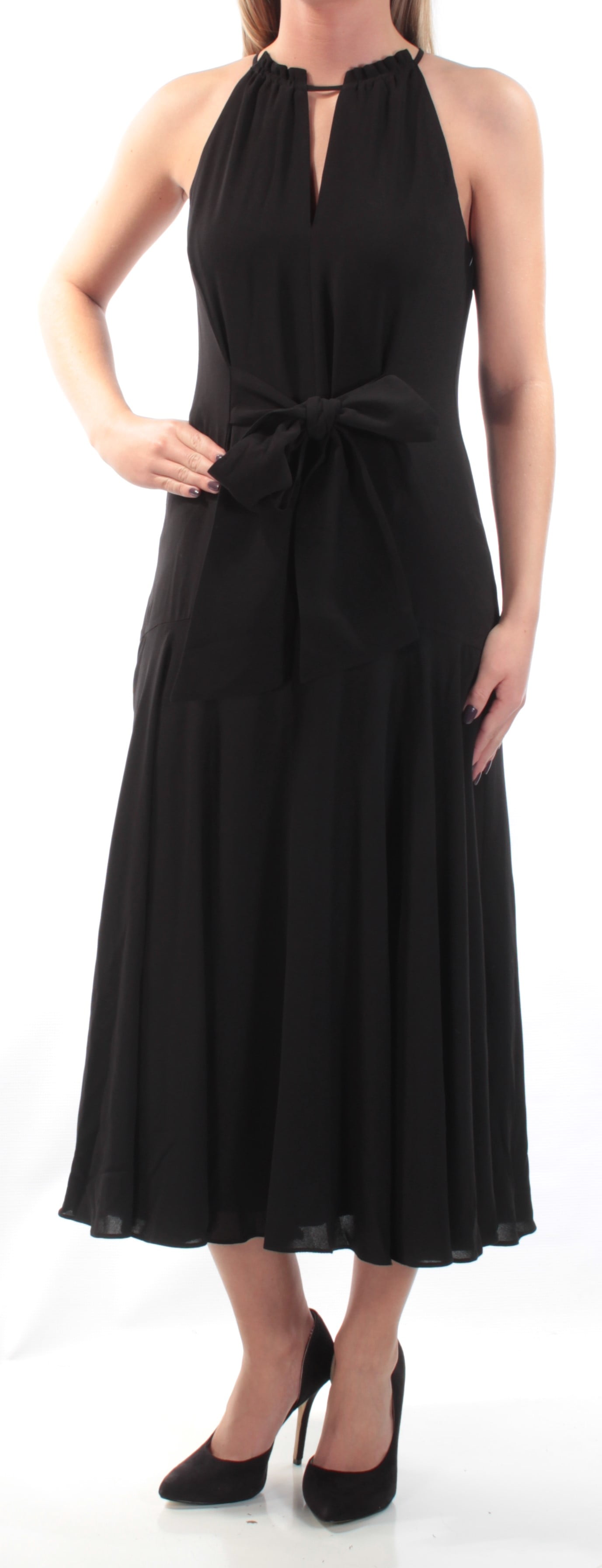 RACHEL ROY 119 Womens New 1082 Black Halter TeaLength Drop Waist