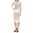 thumbnail image 1 of RACHEL ROY $169 Womens New 2180 Ivory Midi Sheath Formal Dress XS B+B, 1 of 3