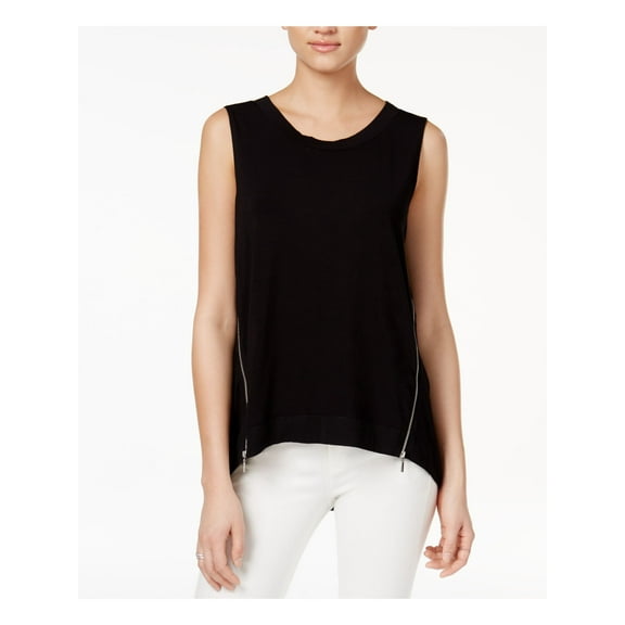 RACHEL ROY $49 Womens New 1093 Black White Trim Sleeveless Top XS B+B