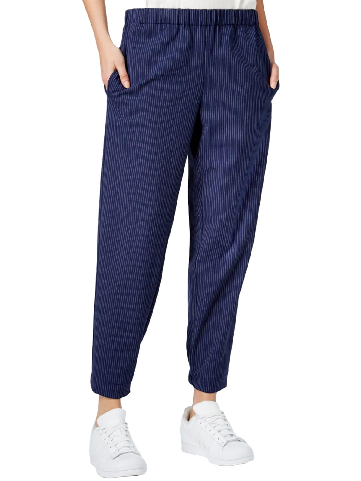RACHEL ROY $89 Womens New 1118 Navy White Pinstripe Straight leg 