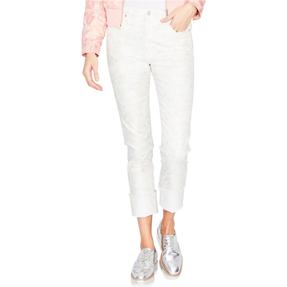 Rachel Roy Womens Floral Print Skinny Fit Jeans, Pink, 27