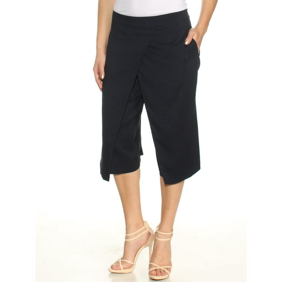 RACHEL ROY $89 Womens New 1386 Navy Culottes Wear To Work Pants 8 B+B