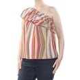 thumbnail image 1 of RACHEL ROY $89 Womens New 1904 Green Pinstripe Pleated Ruffled Layered Top XL, 1 of 2
