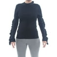 thumbnail image 1 of RACHEL ROY $99 Womens New 1286 Black Ruffled Long Sleeve Sweater M B+B, 1 of 2