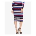 thumbnail image 1 of RACHEL ROY $99 Womens New 1304 Black Striped Sweater Midi Skirt XS B+B, 1 of 2