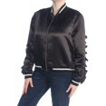 thumbnail image 1 of RACHEL ROY $99 Womens New 1408 Black Ruffled Bomber Casual Jacket XL B+B, 1 of 2