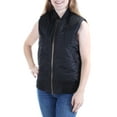 thumbnail image 1 of RACHEL ROY Womens Black Puffer Sleeveless Zip Neck Vest Top M B+B, 1 of 2