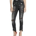 thumbnail image 1 of RACHEL ROY Womens Black Ripped Skinny Jeans  Size: 30 Waist, 1 of 2