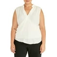 thumbnail image 1 of RACHEL Rachel Roy Womens Plus Size Collection Faux Wrap Top, 1 of 1