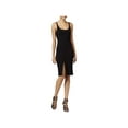 thumbnail image 1 of RACHEL Rachel Roy Womens Rich Black Ribbed Bodycon Dress XS, 1 of 3