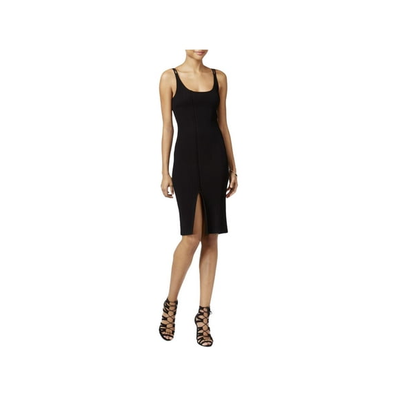 RACHEL Rachel Roy Womens Rich Black Ribbed Bodycon Dress XS
