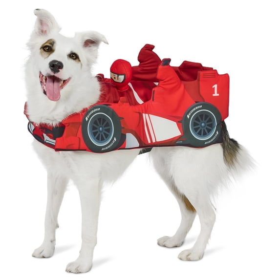 Vibrant Life Halloween Racing Driver Costume for Dogs, Red, Medium