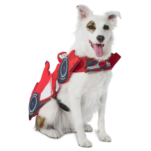 Vibrant Life Halloween Racing Driver Costume for Dogs, Red, M