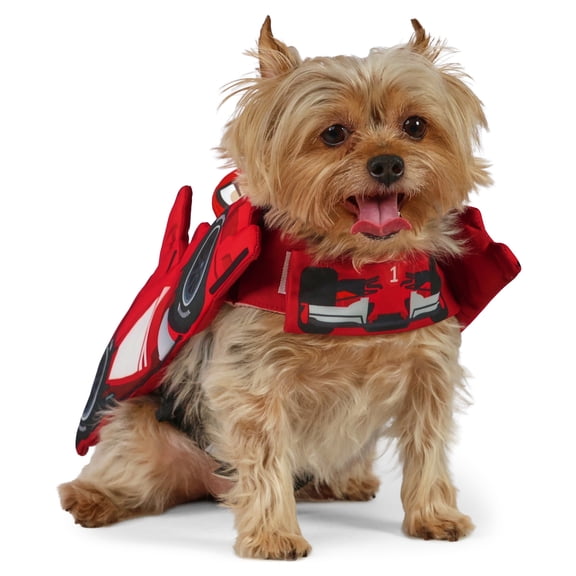 Vibrant Life Halloween Racing Driver Costume for Dogs and Cats, Red, XS