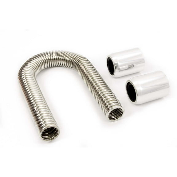 RACING POWER CO 48 In Long Polished End Caps Radiator Hose Kit Kit P/N R7310