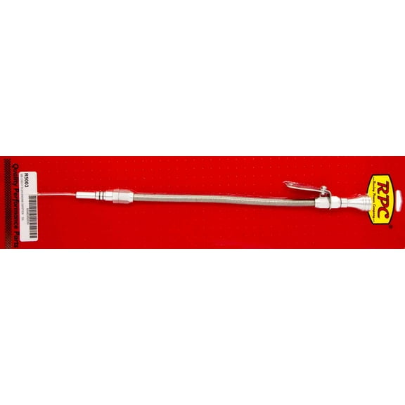 RACING POWER CO BBC Polished Flex Tube Engine Oil Dipstick P/N R5003