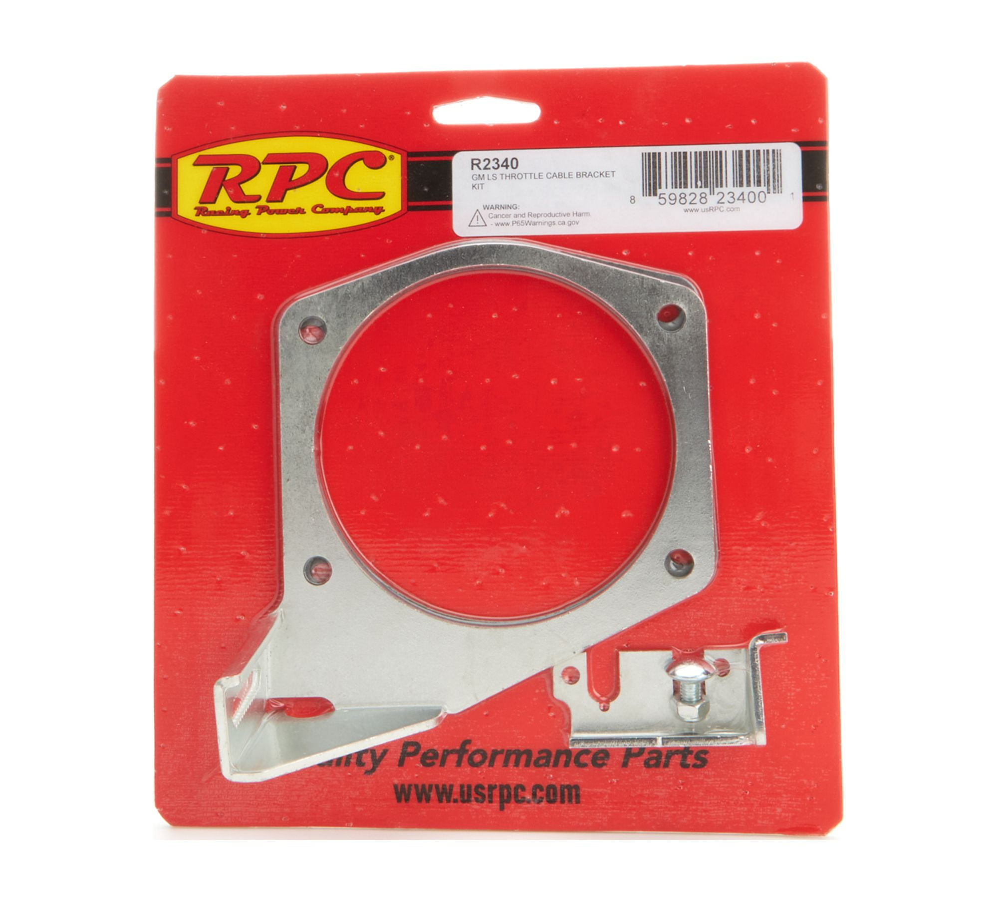 RACING POWER CO-PACKAGED LS Throttle Cable Brackt Silver partNumber: R2340