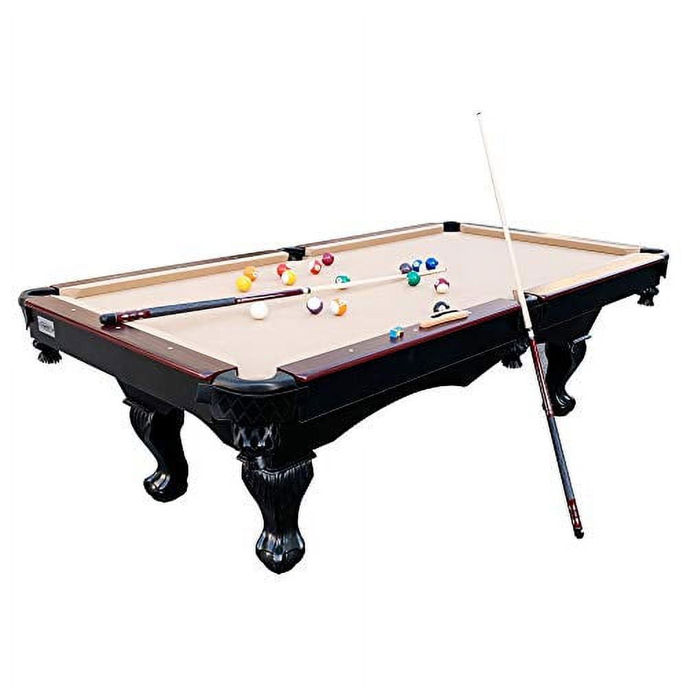 Barrington Billiards 90 Ball and Claw Leg Pool Table with Cue Rack,  Dartboard Set, Green, New