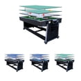 thumbnail image 1 of RACK Triad 7-Foot 3-in-1 Multi Game Swivel Billiard/Pool Table (Green Felt with Black Body), 1 of 7