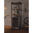 thumbnail image 1 of 70436 Stemware Rack - Oak & Antique Black, 1 of 2