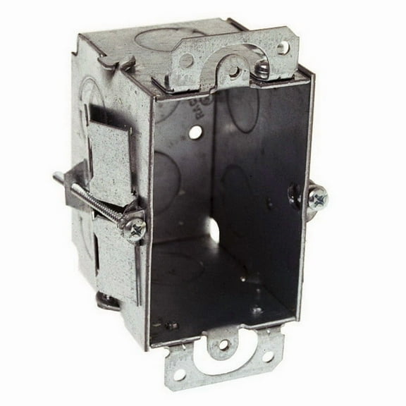 3 in. x 2 in. Gangable Switch Electrical Box, Plaster Ears