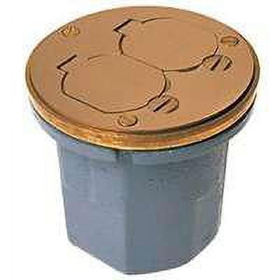 RACO 6224 Floor Box 1-Gang Iron Box Gray