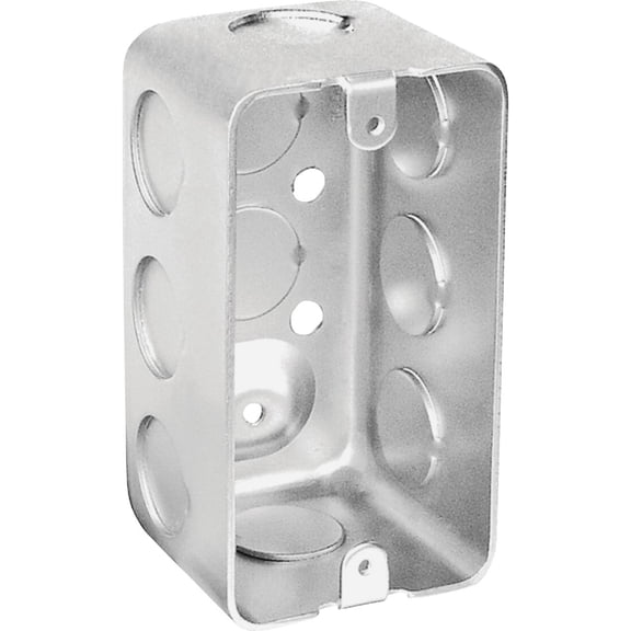 RACO 8670 Handy Box 2X4X2-1/8IN-D 1/2IN KNOCKOUTS