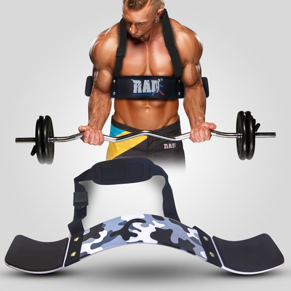 RAD Arm Blaster Bicep Curl, Support for Big Arms Muscle Bodybuilding & Weight Lifting (Camo)