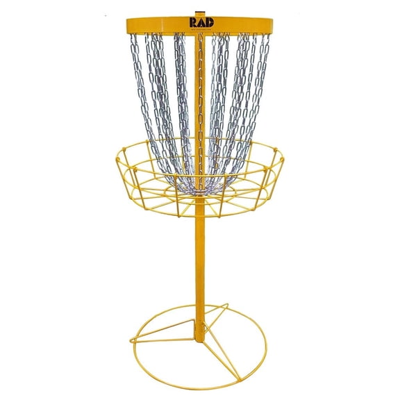 RAD Birdie Lite 24-Chain Disc Golf Basket - Yellow