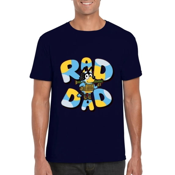 RAD DAD Funny Fathers Day Cool Awesome Groovy Retro New T-Shirt, for men & women, up to size 5XL