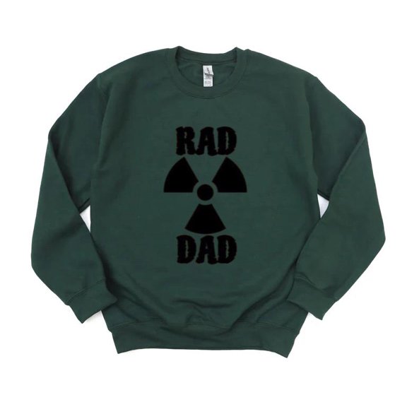 RAD DAD Funny Fathers Day Cool Awesome Groovy Retro Style Sweatshirt, for men & women, up to size 5XL
