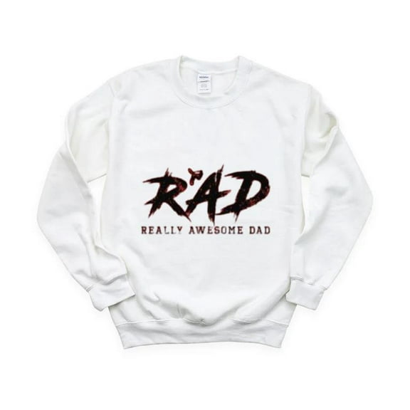 RAD DAD Funny Fathers Day Cool Awesome Groovy Retro Top Sweatshirt, for men & women, up to size 5XL