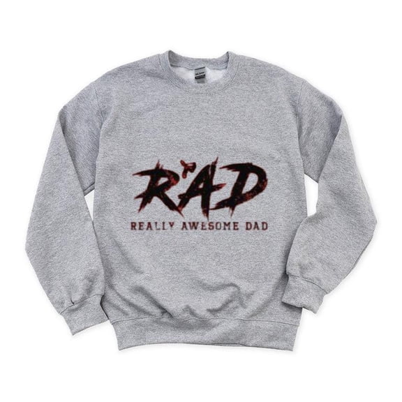 RAD DAD Funny Fathers Day Cool Awesome Groovy Retro Top Sweatshirt, for men & women, up to size 5XL
