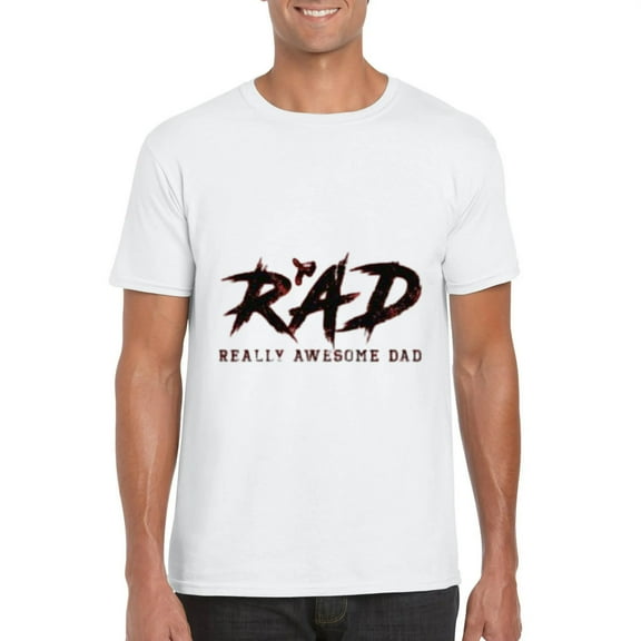 RAD DAD Funny Fathers Day Cool Awesome Groovy Retro Top T-Shirt, for men & women, up to size 5XL