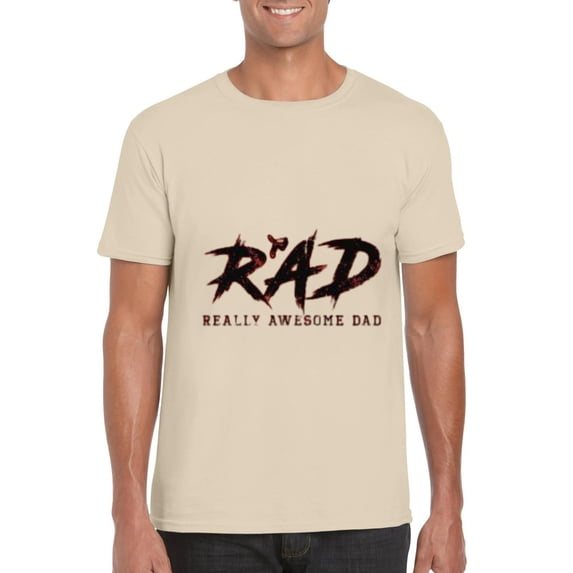 RAD DAD Funny Fathers Day Cool Awesome Groovy Retro Top T-Shirt, for men & women, up to size 5XL