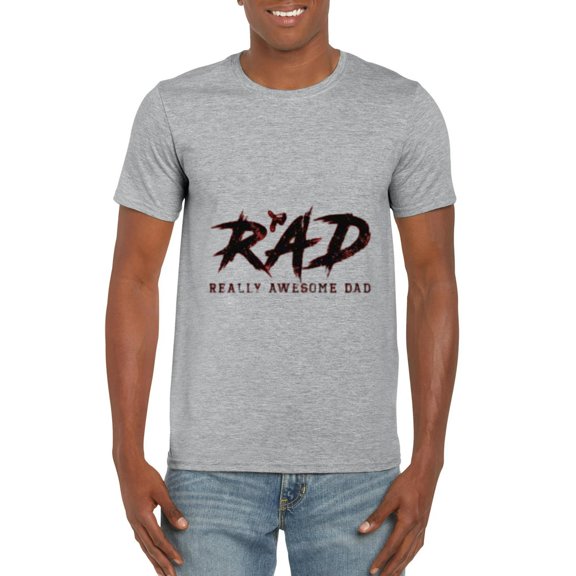RAD DAD Funny Fathers Day Cool Awesome Groovy Retro Top T-Shirt, for men & women, up to size 5XL