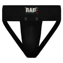 RAD Groin Guard Protective MMA Safety Cup Martial Arts Kick Boxing Abdominal Muay Thai Cup (Small, Black)