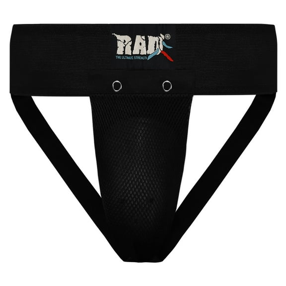 RAD Groin Guard Protective MMA Safety Cup Martial Arts Kick Boxing Abdominal Muay Thai Cup (Small, Black)