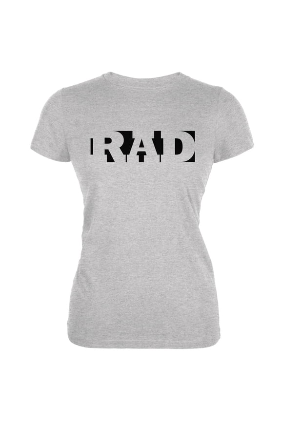 RAD Heather Grey Juniors Soft T-Shirt - Small