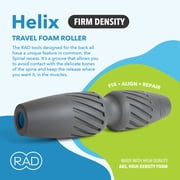 RAD Helix   Compact High-Density Exercise Foam Roller   Deep Tissue Myofascial Release for Back, Quads, Hamstrings   Muscle Recovery Tool