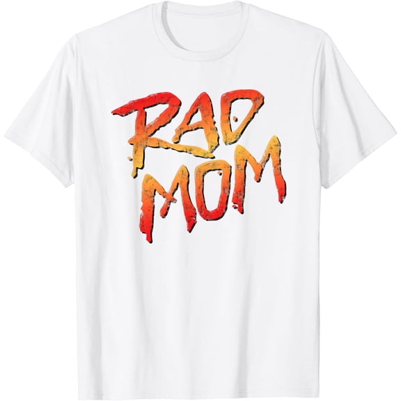 RAD MOM - 80s Nostalgic Gift for Mom, Birthday Mother's Day T-Shirt100% cotton
