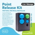 thumbnail image 1 of RAD Point Release Kit - 5-in-1 Massage Tool Kit with Block, Balls, and Peanut Roller for Self-Myofascial Release, Mobility, and Recovery, 1 of 6