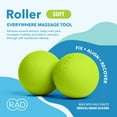 thumbnail image 1 of RAD Soft Peanut Massage Ball – Low Density Yoga Deep Tissue Roller Ball – Myofascial Release for Back, Neck, Feet, Psoas & Spine – Suboccipital & Thoracic Trigger Point Therapy, 1 of 5