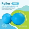 thumbnail image 1 of RAD XL Massage Peanut – High Density Yoga Deep Tissue Roller Myofascial Release for back, neck, feet, psoas, spine, suboccipital, 1 of 5
